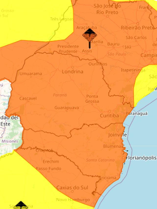 Previs O Do Tempo Para Curitiba Tem Alerta Laranja Para Temporais