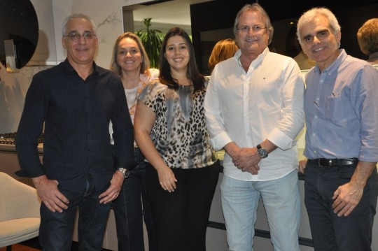 Luiz Pelizzer,Karin Brenner, Silvia Pedroso, Hilton Nicolate e Sylvio Russiano. Foto: Ana Maria Ferrarini