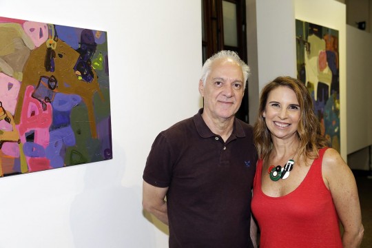 A artista Cinthia Freitas e o empresário Paulo Guidalli. Foto: Julio Cesar Souza