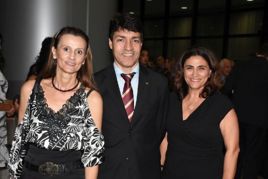 Diretores da CAA-PR, Iolanda Gomes, Artur Piancastelli e Márcia Maluf. Foto: Bebel