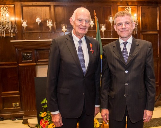 Hans Voswinckel e Consul Geral da Alemanha em SP, Sr.  Axel Zeidler. Foto: Divulgação