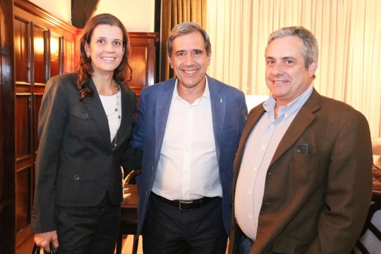 Monica S. Ahres Milani, Marco Antonio Villa, Luiz Otavio de Leão. Foto: Lucas Lopes