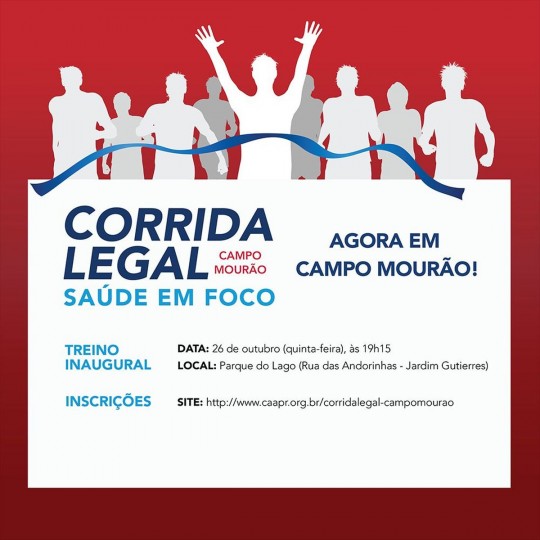 Corrida Legal inicia atividades para advogados e dependentes estatutários de Campo Mourão e região no dia 26 de outubro