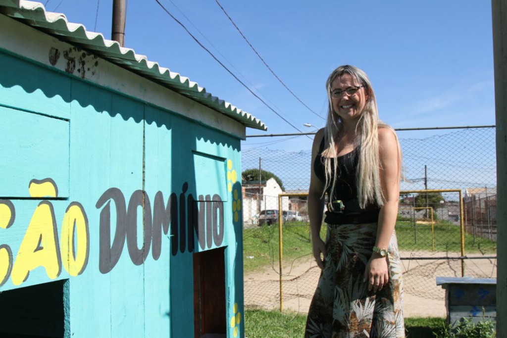 A casinha foi remontada e agora ficou ainda mais bonita”, comentou a bancária Danielle Fernandes, de 32 anos. Foto: Gerson Klaina.