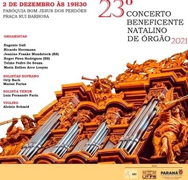 Foto: 23º Concerto Natalino Beneficente de Órgão
