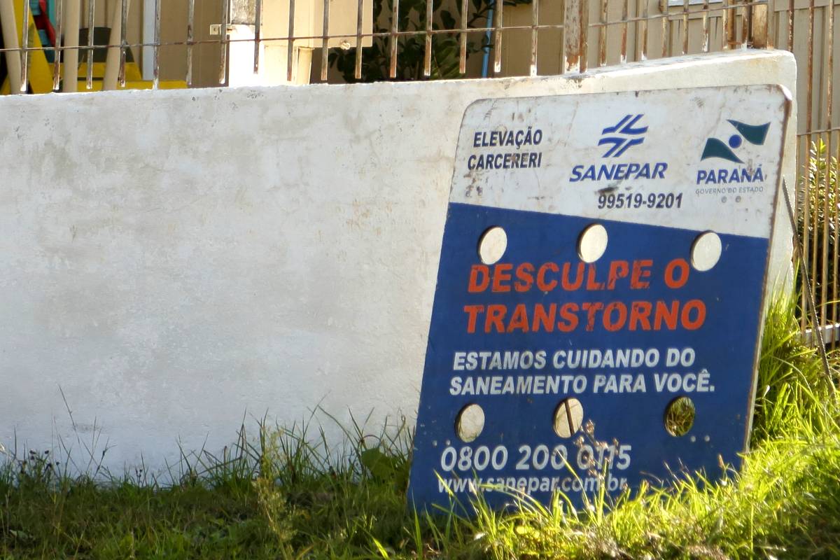 Falha afeta o abastecimento em Curitiba e mais cidades da RMC.