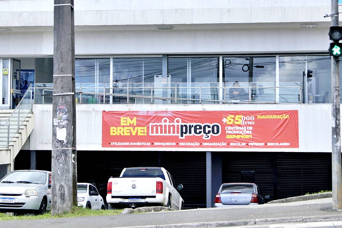 Imagem mostra a nova loja do MiniPreço em Colombo, na região metropolitana de Curitiba