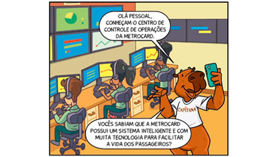 Capitana apresenta o Centro de Controle de Operações da Metrocard | Foto: Divulgação
