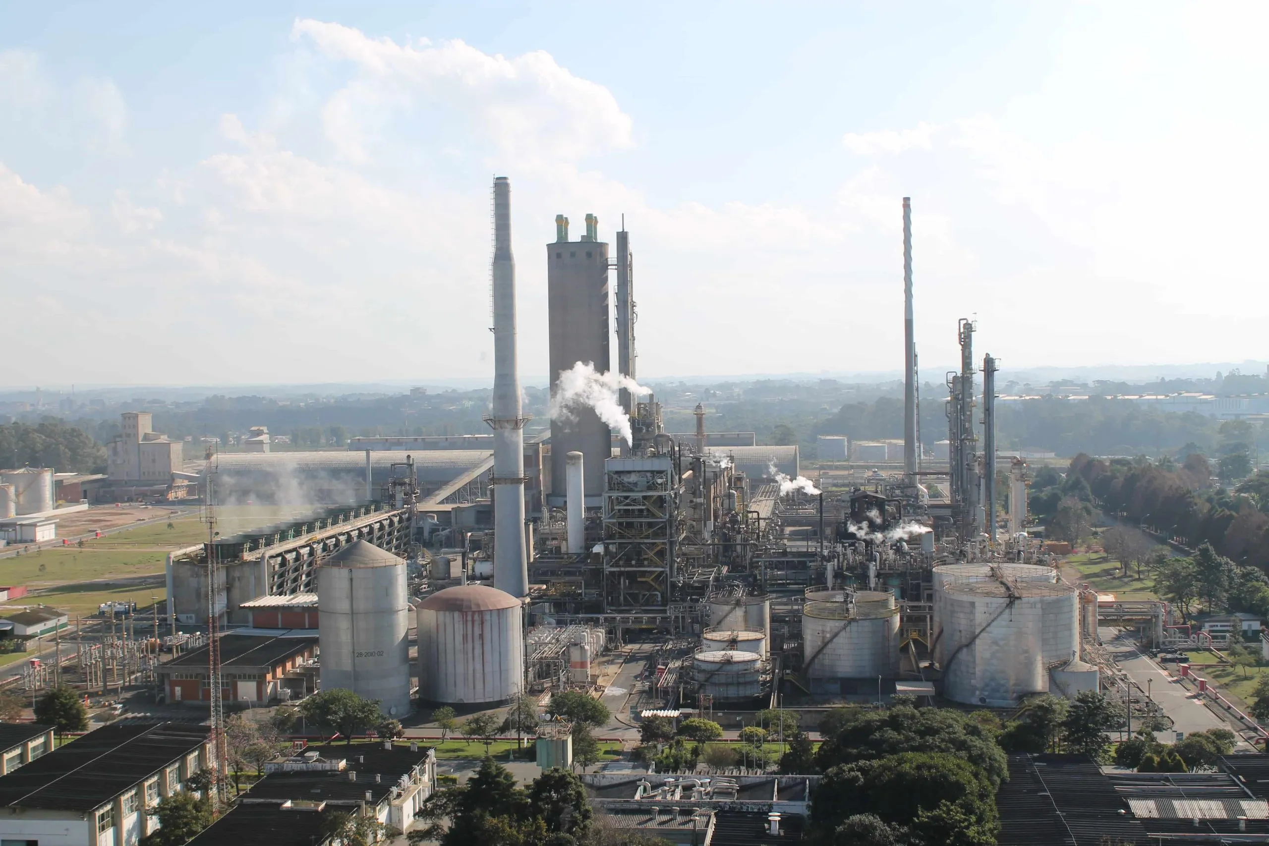 Fábrica de fertilizantes Araucária Nitrogenados S/A – ANSA. Foto: Agência Petrobras