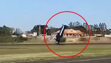 VÍDEO: Avião vira de ponta-cabeça durante pouso, no Paraná