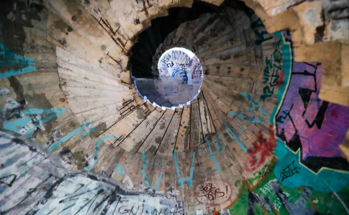 Imagem mostra detalhes de um mirante secreto no Parque Barigui, em Curitiba