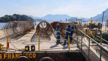 Ponte de Guaratuba: obra atinge quase 15% de execução