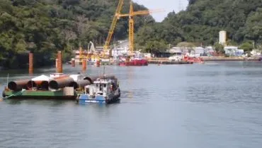 Ponte de Guaratuba! Vídeo de drone mostra o andamento da obra; assista