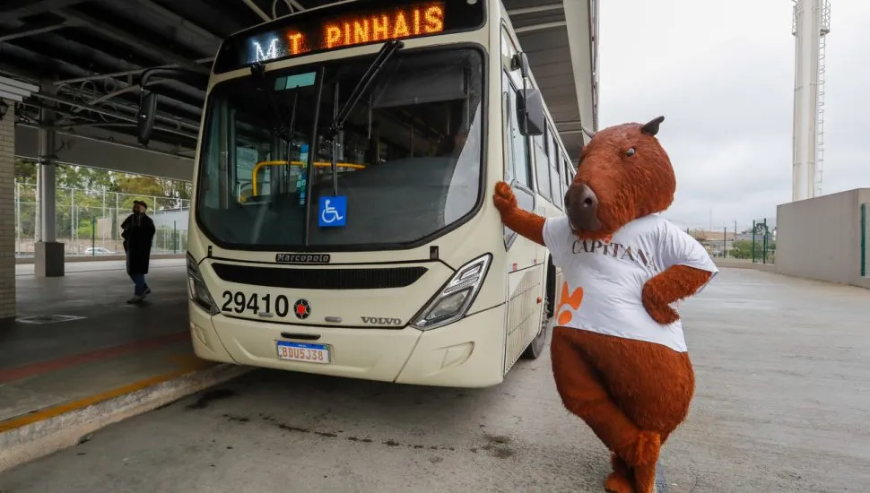 magem mostra a mascote da Metrocard, Capita