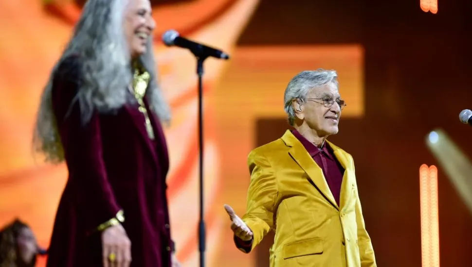 Caetano Veloso e Maria Bethânia, na Pedreira Paulo Leminski.