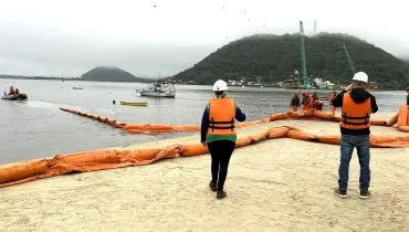 Ponte de Guaratuba! Obra faz treinamento de emergência ambiental marítima