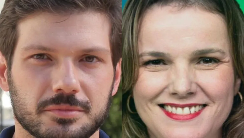 Na imagem, rostos de Tiago Amaral (PSD) e Professora Maria Tereza (PP).