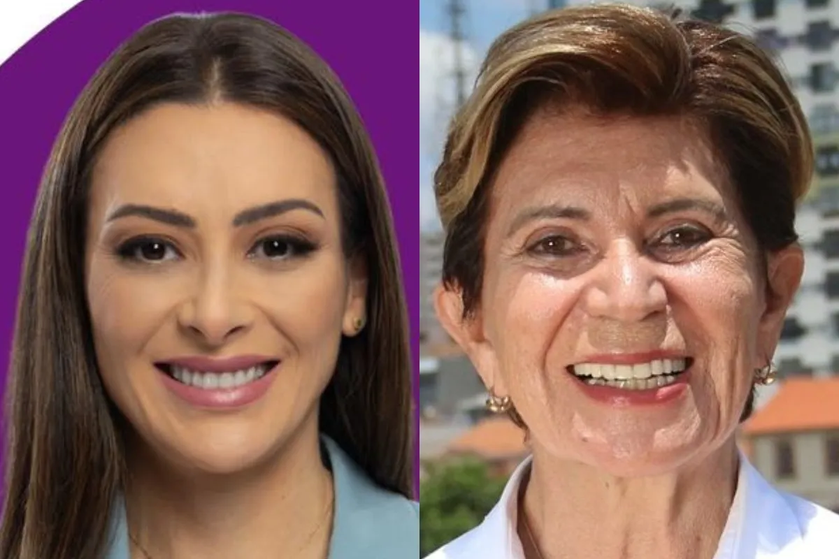 Na imagem, rostos de Mabel Canto (PSDB) e Elizabeth Schmidt (PSD).