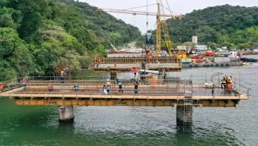 Ponte de Guaratuba tem   monitoramento arqueológico; veja em que fase está a obra