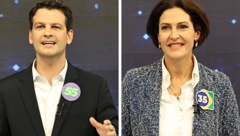 Eduardo Pimentel e Cristina Graeml se enfrentaram no primeiro debate para o segundo turno para a prefeitura de Curitiba.