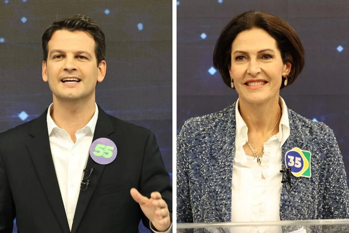 Eduardo Pimentel e Cristina Graeml se enfrentaram no primeiro debate para o segundo turno para a prefeitura de Curitiba.