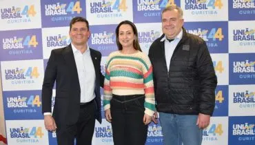 Na foto, Sergio Moro, Rosângela Moro e Ney Leprevost