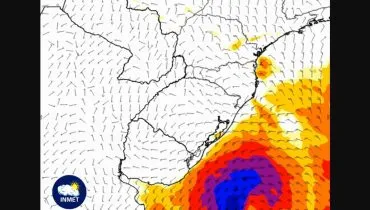 Ciclone extratropical avança pelo sul do Brasil; Veja por onde vai passar