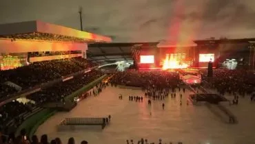 Flopou? Show de Bruno Mars em Curitiba tem gramado vazio e imagem viraliza