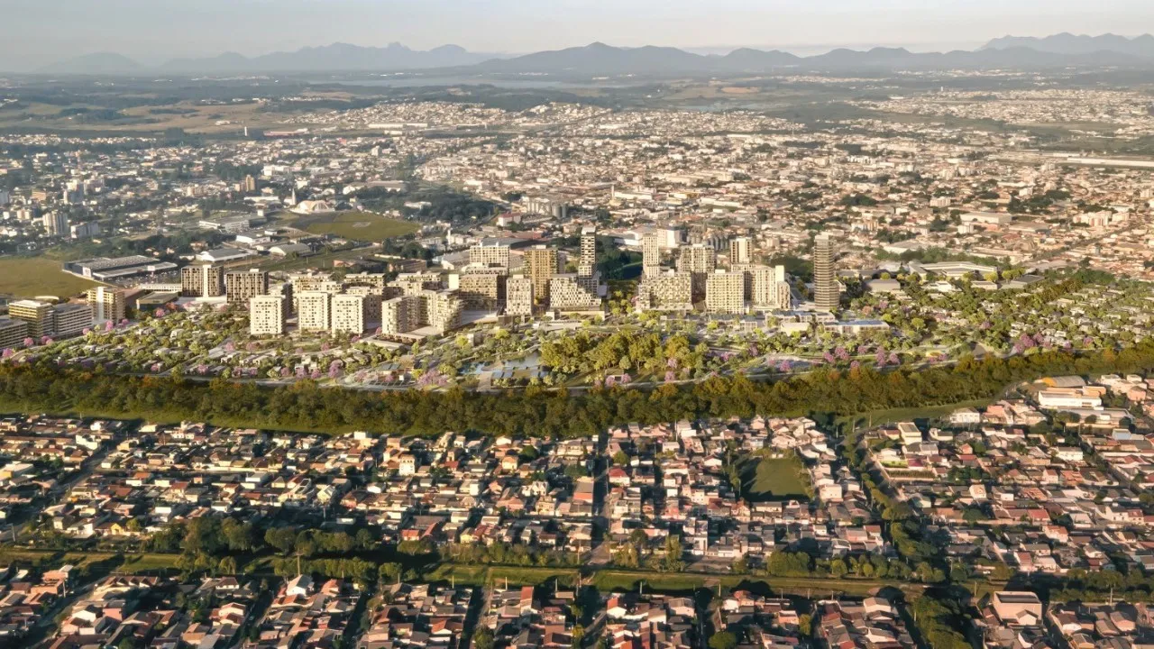 Cidade de Pinhais, na região metropolitana de Curitiba.