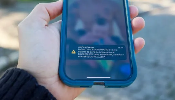Novo sistema da Defesa Civil do Paraná vai emitir alertas de desastres pelo celular