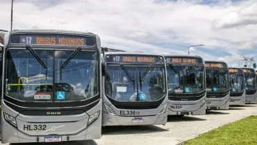 Novos ônibus de Curitiba! 17 veículos novos vão circular em linhas da região sul