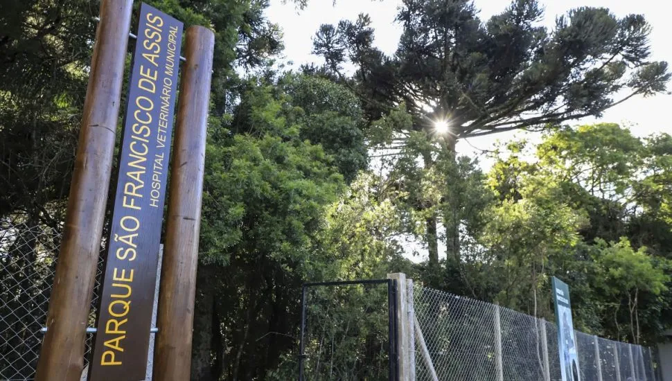 Na imagem, portal de entrada do novo Parque São Francisco de Assis