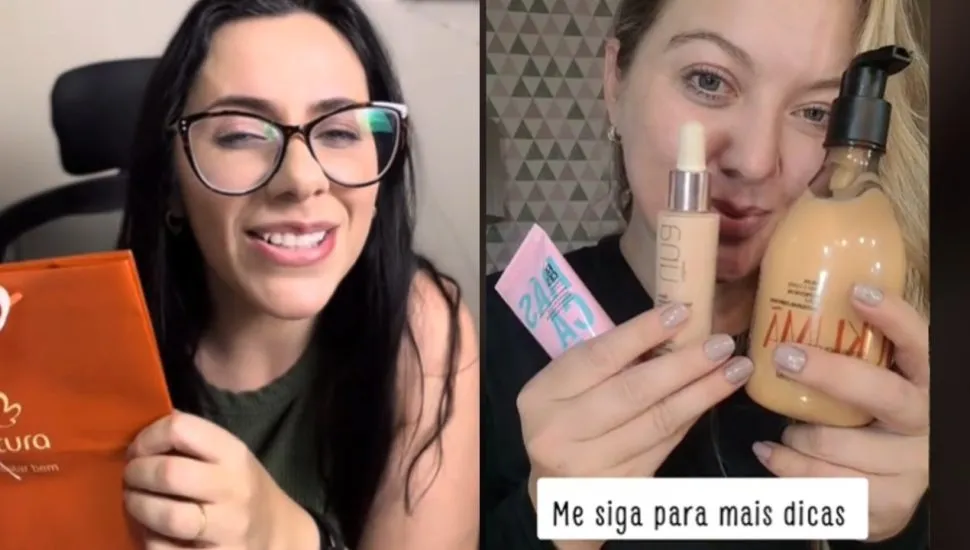 Consultoras de beleza no TikTok.