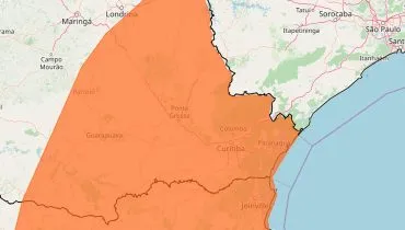 Primeiro dia de 2025 tem alerta laranja com perigo de tempestades