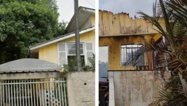 Casa antiga em bairro de Curitiba é devorada por incêndio; Fotos impressionam!