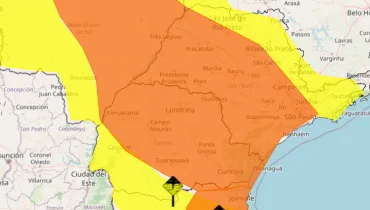 Paraná tem alerta para chuva intensa, ventos de até 100 km/h e alagamentos