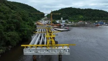 Megaobra no litoral: Ponte de Guaratuba começa a ganhar forma; Veja fotos!