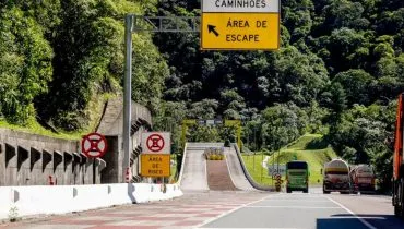 Área de escape da BR-376, em Guaratuba, vai fechar segunda-feira