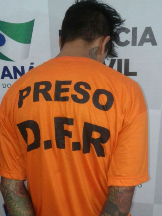 Anderson Velasco foi detido na Linha Verde, na sexta-feira. Foto: Gerson Klaina