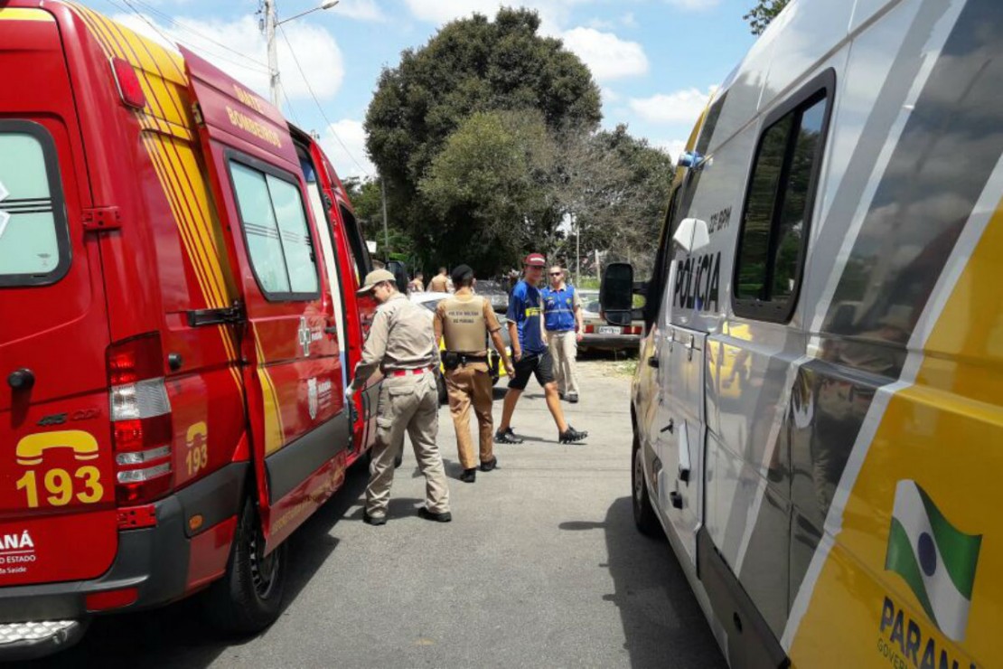 Homem foi atingido com mais de cinco disparos de pistola 380 em Pinhais. Foto: Colaboração/Rede News 24h