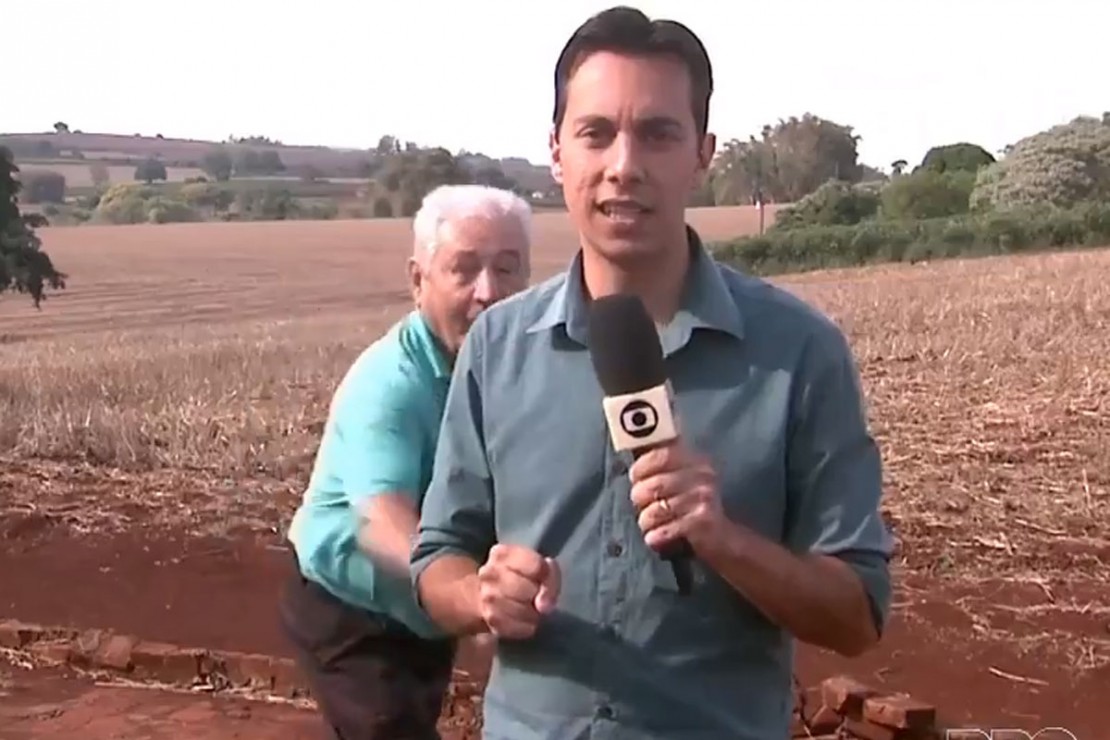 Morador assusta repórter durante reportagem sobre onça