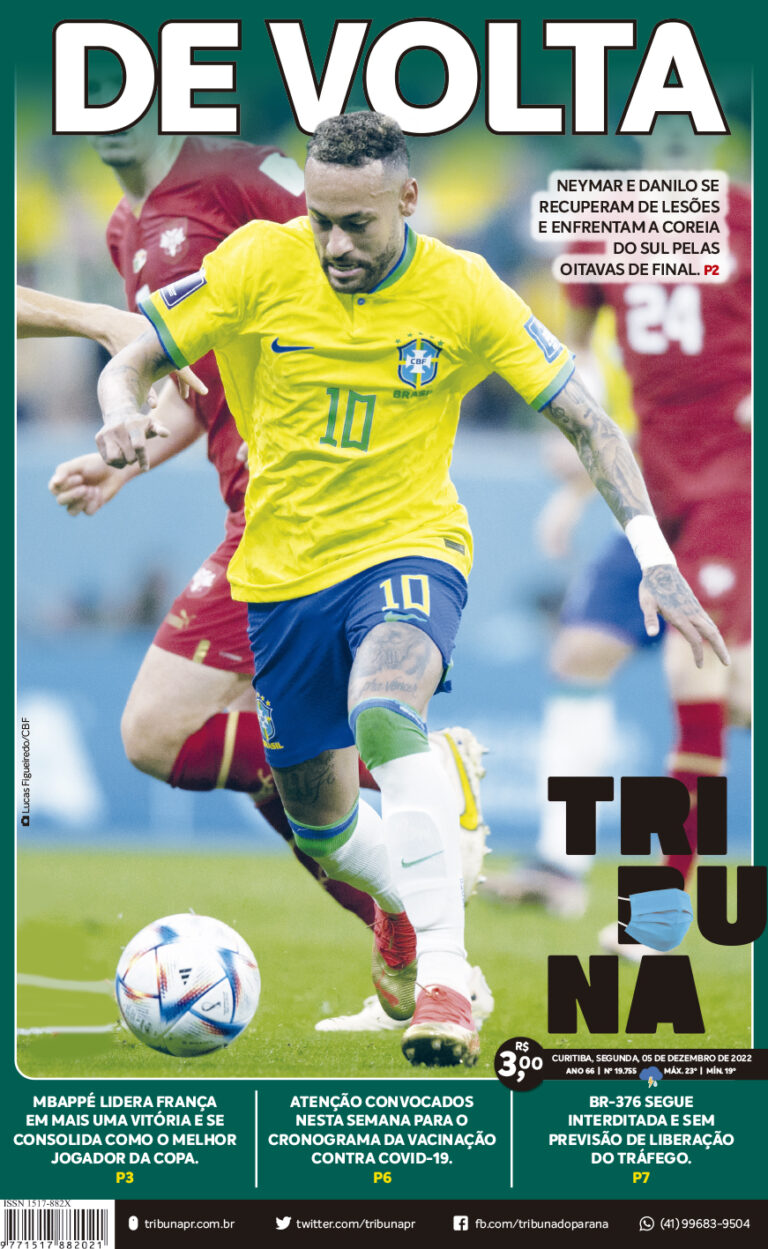 Capa do dia 05/12/22