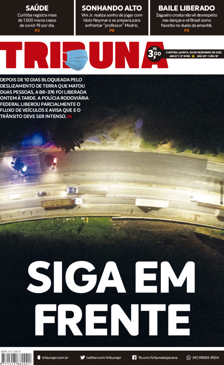 Capa do dia 08/12/22