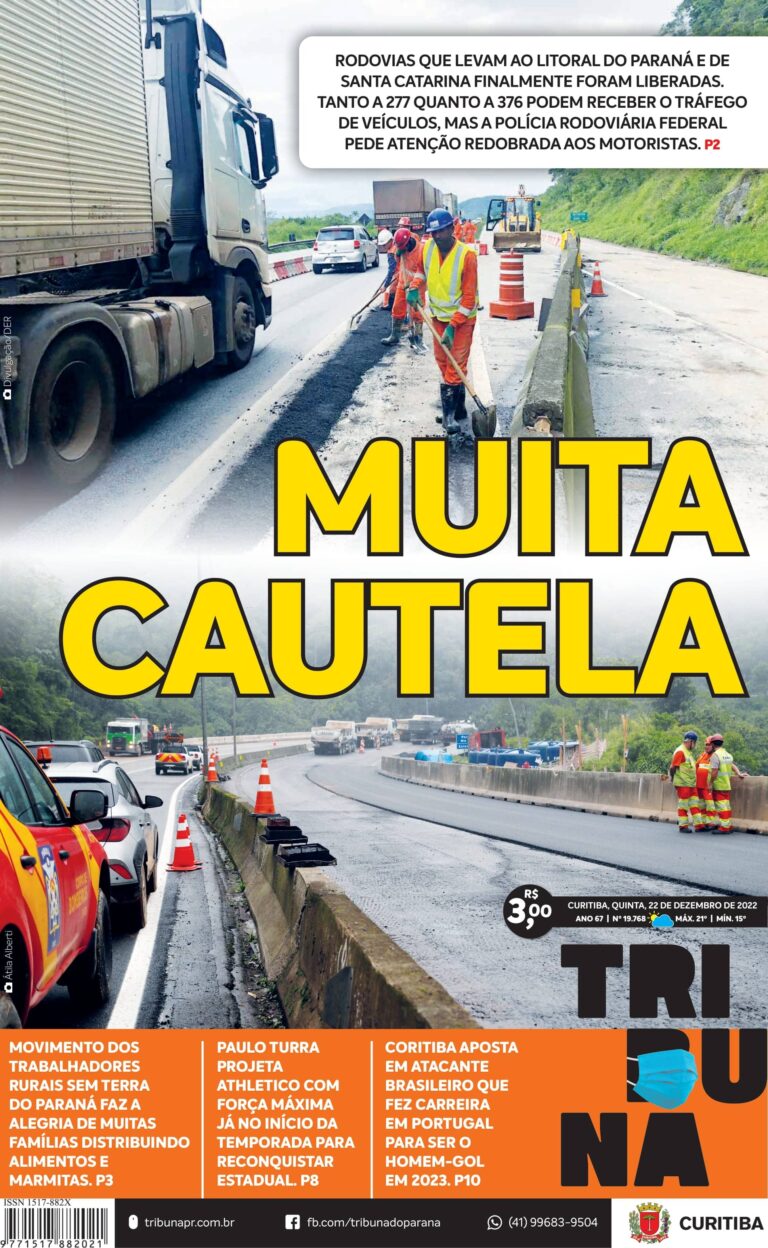 Capa do dia 22/12/22