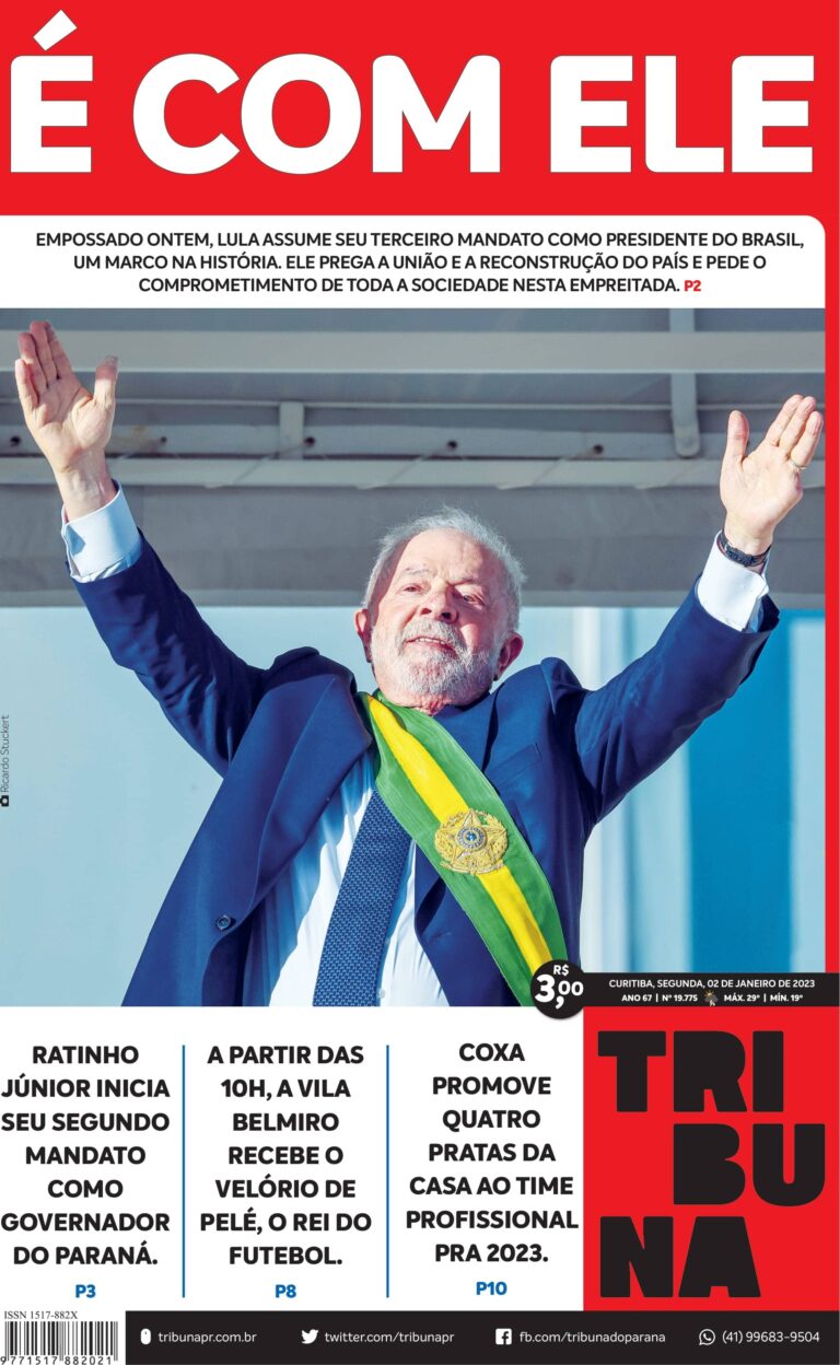 Capa do dia 02/01/23