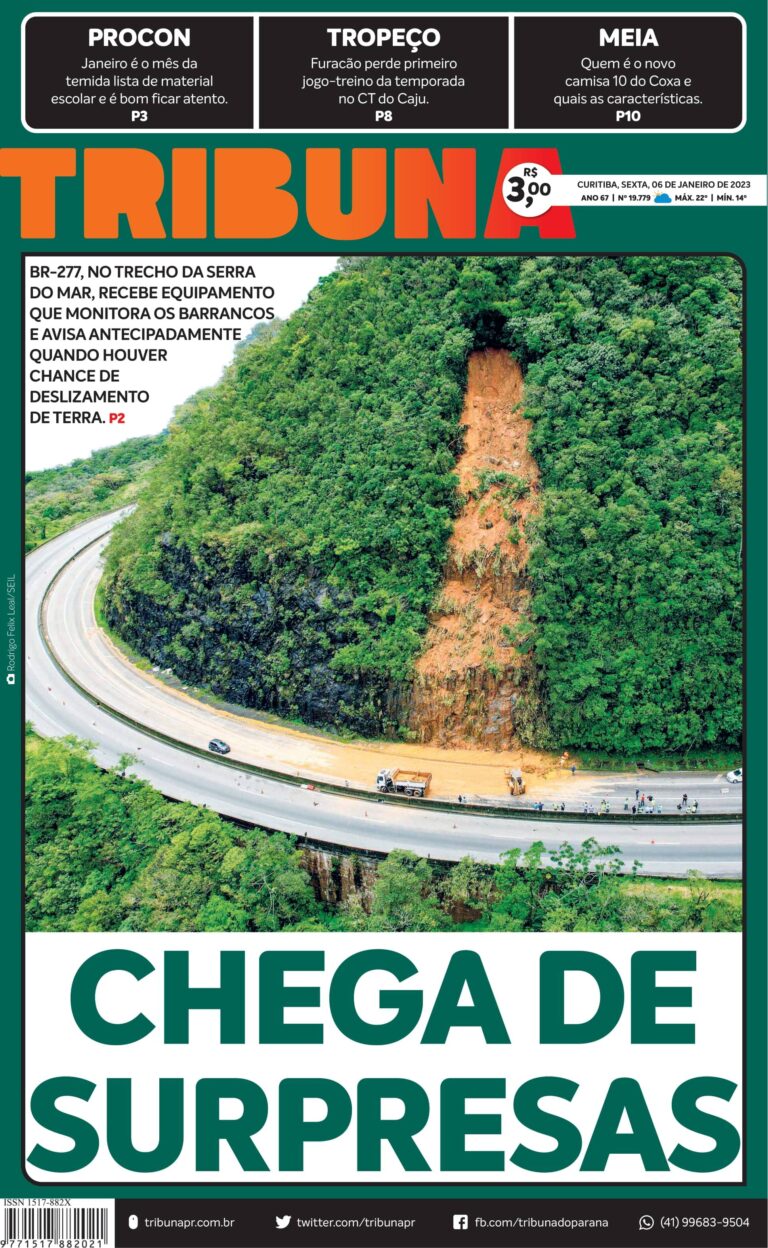 Capa do dia 06/01/23