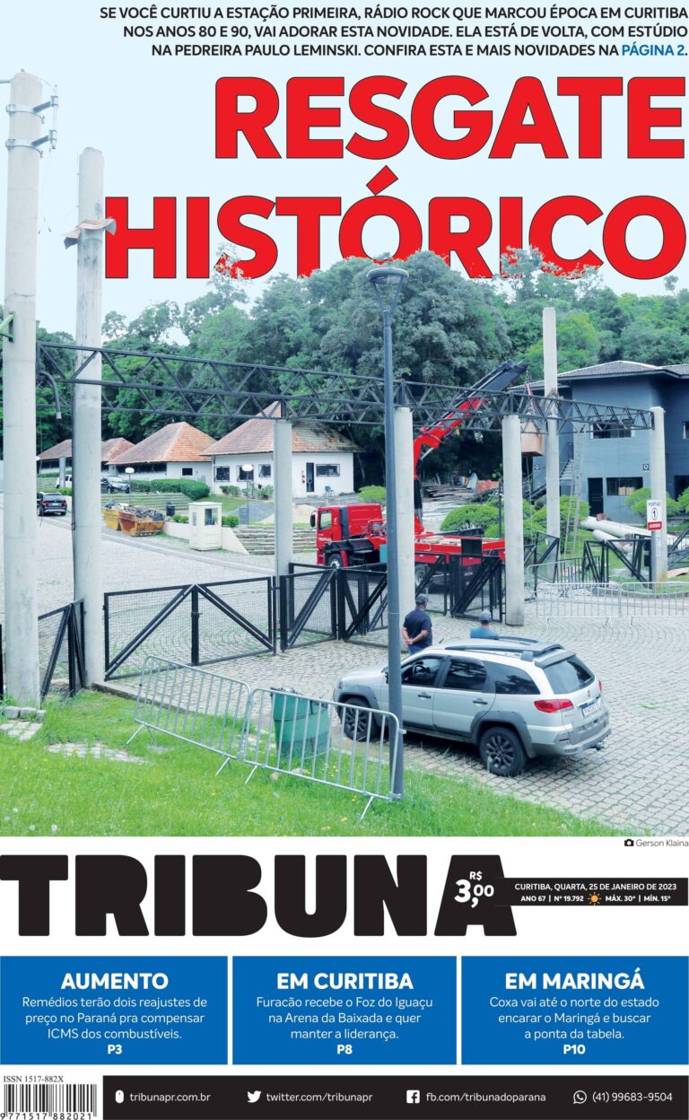 Capa do dia 25/01/23