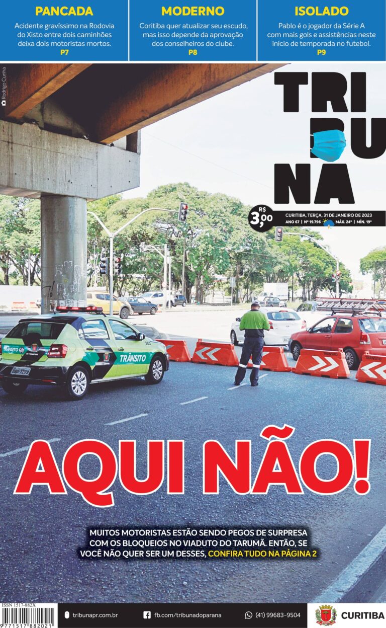 Capa do dia 31/01/23