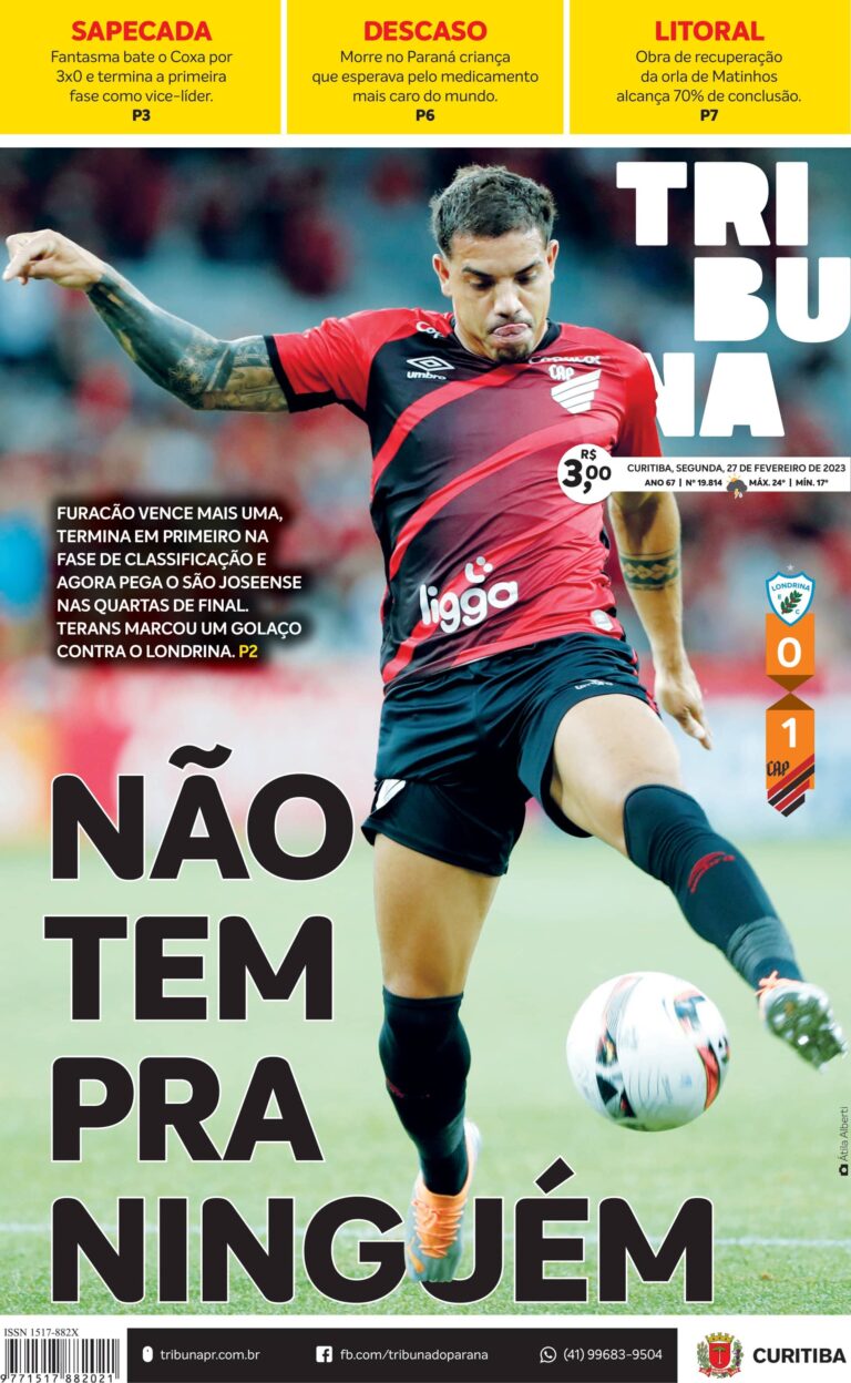 Capa do dia 27/02/23