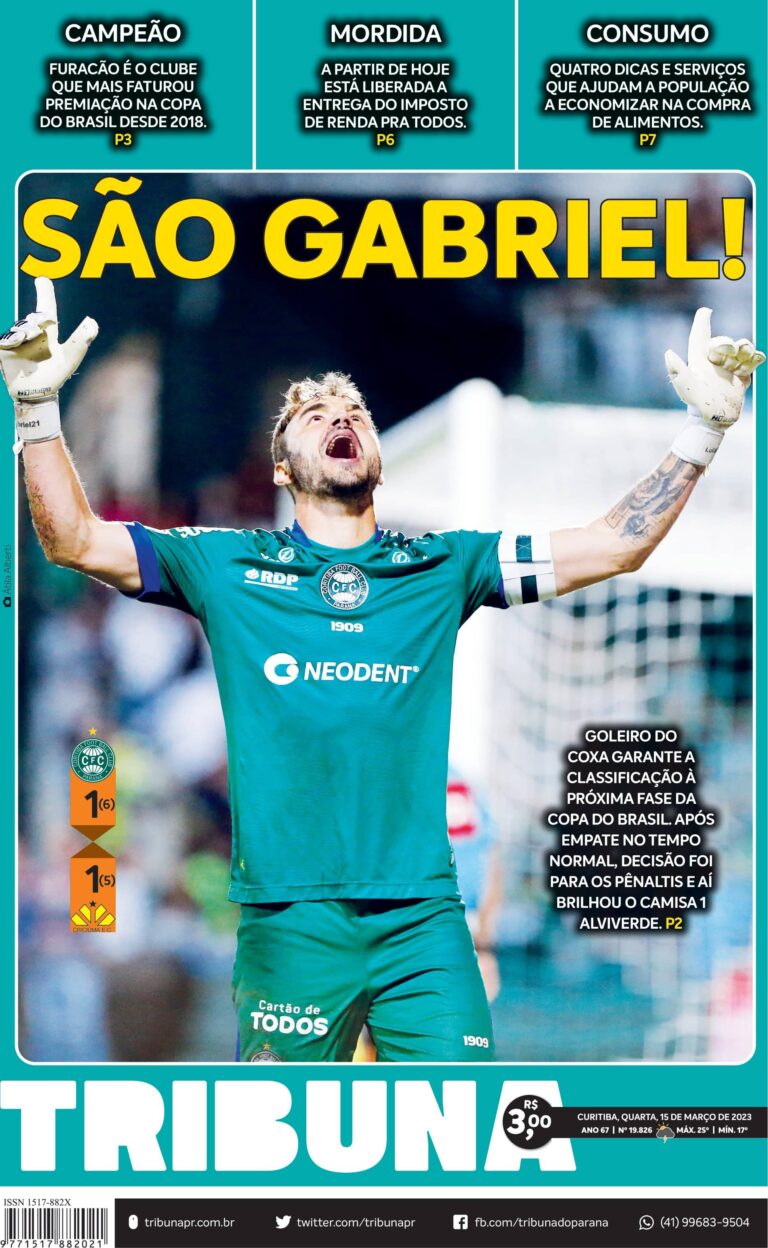 Capa do dia 15/03/23